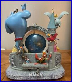 Rare Disney World WDW Wishes 29 Characters Storybook Snow Globe Light Up Musical