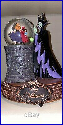 Rare Maleficent Aurora Disney Villains Musical Snowglobe snow Globe
