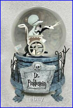 Rare Nightmare Before Christmas Dr. Finklestein Snow Globe Music Box, Halloween