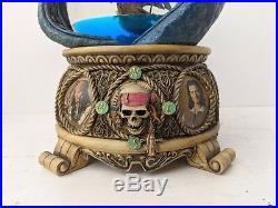 Rare Pirates of the Caribbean Dead Man's Chest Musical Snow Globe Lithographs