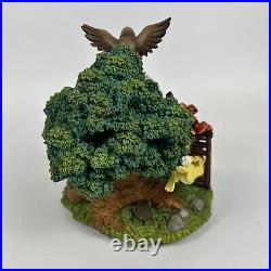 Rare Winnie the Pooh & Friends Blustery Day Musical Snow Globe Disney Working