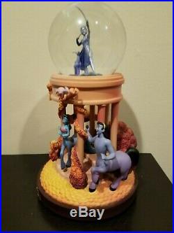 Retired Disney Store Fantasia Goddess MUSICAL & LIGHT UP Snow globe EC WITH BOX