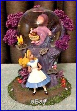 SALE! RARE Disney Alice In Wonderland Cheshire Cat Musical Globe(light's up)