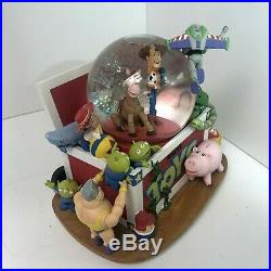 SUPER RARE Disney Toy Story Andy's Chest Snow Globe Woody & Buzz (music box)