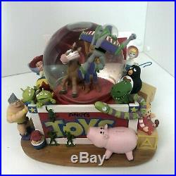 SUPER RARE Disney Toy Story Andy's Chest Snow Globe Woody & Buzz (music box)