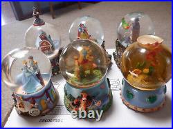Snow globe collection, musical, Disney, Snow White, Cinderella, Peter Pan