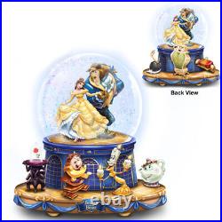 The Bradford Exchange Disney Beauty and The Beast Musical Glitter Globe Rotating