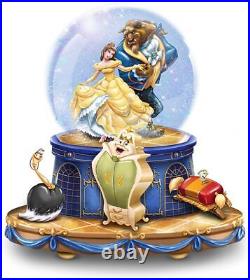 The Bradford Exchange Disney Beauty and The Beast Musical Glitter Globe Rotating