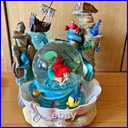 The Little Mermaid Ariel Snow Globe Music Box Part of Your World Song Disney JP