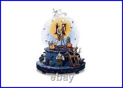 The Nightmare Before Christmas Musical Glitter Globe with Rotating Base