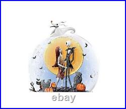 The Nightmare Before Christmas Musical Glitter Globe with Rotating Base