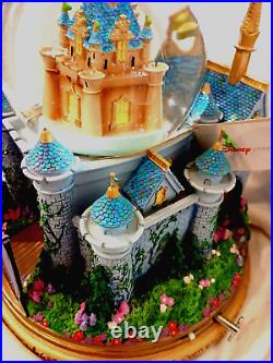 Tinkerbell Castle Snow Globe Disney Tinker Bell Double Bubble Musical Rotating