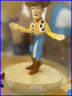 Ultra Rare Toy Story Snow Globe Disney Music Box Andy's Bed Woody Bo-peep