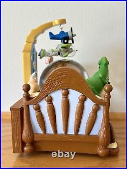 Ultra Rare Toy Story Snow Globe Disney Music Box Andy's Bed Woody Bo-peep