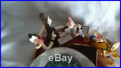 VERY Rare Disney Mickey Mouse Music snow globe retired Mickey Mouse March