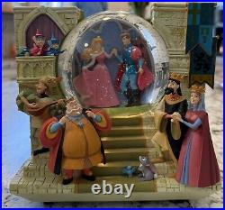 VTG Disney Sleeping Beauty Once Upon A Dream Double-Sided Musical Snow Globe