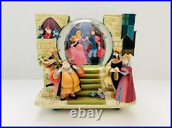 VTG Disney Sleeping Beauty Once Upon A Dream Double-Sided Musical Snow Globe
