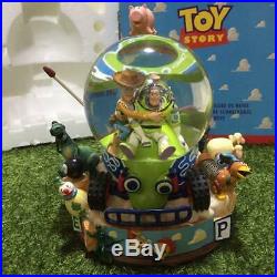 Vintage 1995 Toy Story Woody & buzz Snow globe music box rare Disney Pixar Boxed