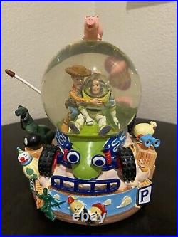Vintage 1998 Toy Story Woody & Buzz Snow Globe with Music Box 100% Works Rare