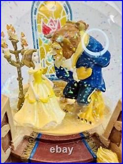 Vintage Disney 1991 Beauty and The Beast Musical Snow Globe