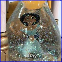 Vintage Disney Aladdin Hourglass Musical Snow Globe Arabian Nights NEW With Tags
