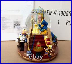 Vintage Disney Beauty & The Beast Musical Snow Globe Enchanted Love 1991