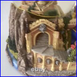 Vintage Disney Beauty & the Beast Castle Musical Theme Song Snow Globe 1991 EUC