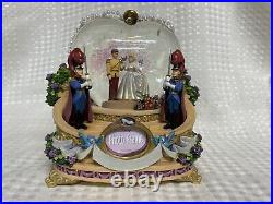 Vintage Disney CINDERELLA WEDDING SNOW GLOBE So This Is Love Musical Globe