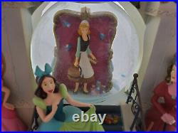 Vintage Disney Cinderella Book Once Upon A Time Music Snow Globe USED RARE