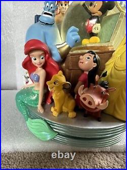 Vintage Disney Classics Vol 2 II Through the Years Musical Snow Globe & Bookend