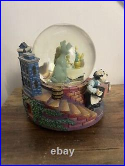 Vintage Disney Lady And The Tramp Bella Notte Musical Light-up Snow Globe TLC