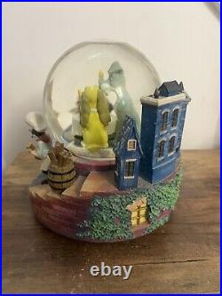 Vintage Disney Lady And The Tramp Bella Notte Musical Light-up Snow Globe TLC