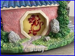 Vintage Disney Musical Snow Globe Mulan Reflection Music Box Mushu Shang