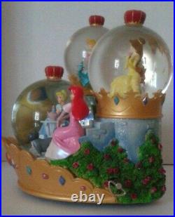Vintage Disney Princess Musical Snow Globe Retired Rare Version