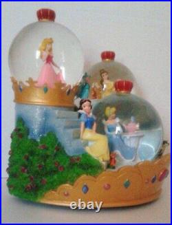 Vintage Disney Princess Musical Snow Globe Retired Rare Version