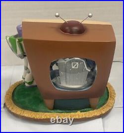 Vintage Disney Store 1995 Toy Story 2 Tv Snow Globe And Music Box Woody Buzz