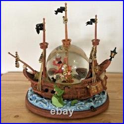 Vintage Disney Store Peter Pan You Can Fly Musical Snow Globe Box Repaired
