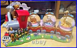 Vintage & Rare. Walt Disney Dumbo Train Musical Triple Snow Globe. With Box