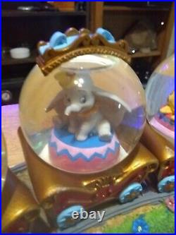 Vintage & Rare. Walt Disney Dumbo Train Musical Triple Snow Globe. With Box