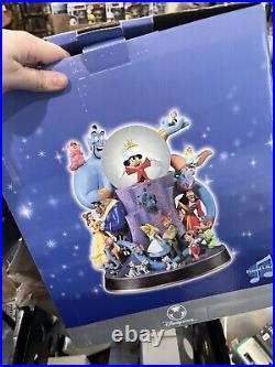 Vntg Mickey Wonderful World Of Disney Light Up Music Snow Globe Friend Like Me