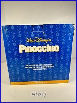 Vtg Disney Pinocchio Toyland Fishbowl Cleo Figoro Musical Snow Globe With Box