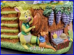 Vtg Disney Winnie The Pooh Musical Snow Globe Plays Winnie The Pooh Rare
