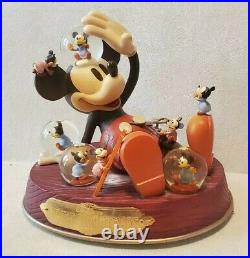 Walt Disney Mickey Mouse Mickeys Nightmare 1932 Commemorative Musical Snow Globe