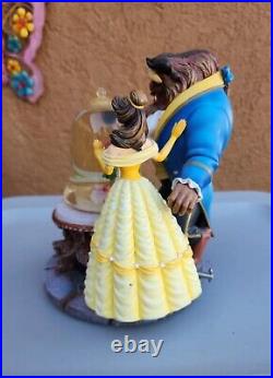 Walt Disney Parks'Beauty & The Beast' Large Water Orb/ Globe Music Box READ