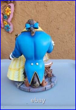 Walt Disney Parks'Beauty & The Beast' Large Water Orb/ Globe Music Box READ