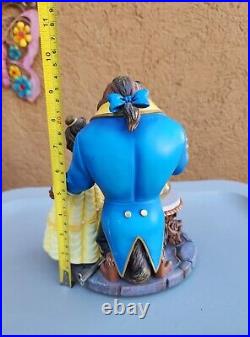 Walt Disney Parks'Beauty & The Beast' Large Water Orb/ Globe Music Box READ