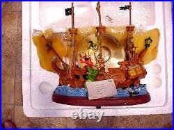 Walt Disney Peter Pan Pirate Ship Musical Water Globe