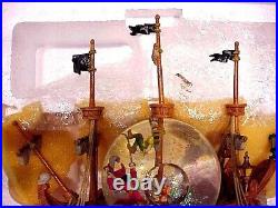 Walt Disney Peter Pan Pirate Ship Musical Water Globe