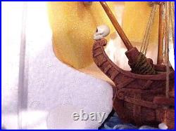 Walt Disney Peter Pan Pirate Ship Musical Water Globe