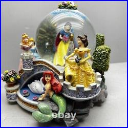 Walt Disney Princess Snow Globe Statue Snow globe Music Box Musical Globe MINT